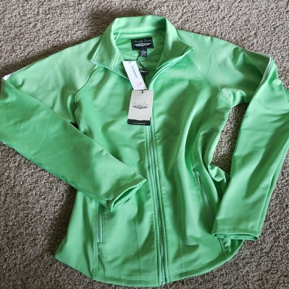 Sold!! Green Straight Down lady accent jacket